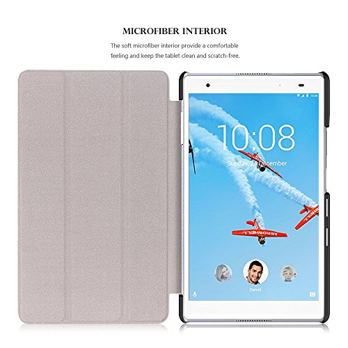 Dragon Touch S8 Hülle – Ultra Dünn und Leicht PU Leder Schutzhülle mit Standfunktion für Dragon Touch S8 8.0 Zoll Tablet 2016 Release, Hellblau - 5