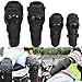 Price comparison product image TK 4pcs Adjustable Elastic Strap Anatomical Knee Elbows Guards Body Armor Set Elbow Knee Shin Protective Pads for Mountain Motobike Professional Motorcycle Motocross Racing Motor Rider Guards Black