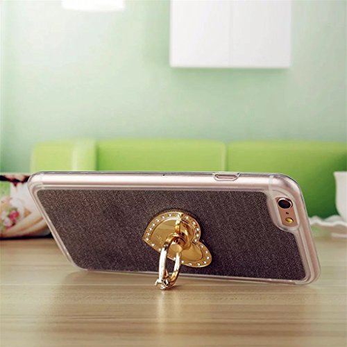 Samsung Galaxy A5(2016) A510 Hülle, MUTOUREN Samsung Galaxy A5(2016) A510 Etui Hülle Tasche Schutzhülle TPU Silikon Case Cover Bling Glitzer Schwarz Bumper mit Ring und Anti-Scratch Löschen Back Bumper für Samsung Galaxy A5(2016) A510 - 3