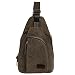 Produktbild Herren Retro Wandern Kreuz Radfahren Leinwand Umhängetasche Schultertasche Körper Brust Tasche Größe S