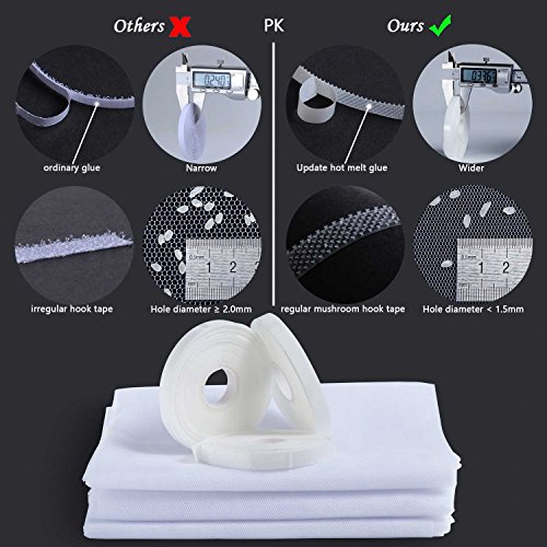 Moustiquaire-pour-fentre-3-paquets-JIT-FUNG-Moustique-Insect-Mesh-13-mx-155-m-avec-3-rubans-adhsifs-Blanc-Deuxime-Gnration