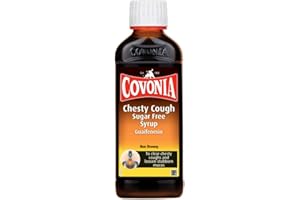 Covonia Chesty Cough Sugar Free Syrup Loosen Chesty Coughs & Troublesome Stubborn Mucus Alcohol Free Suitable For Vegetarians & Vegans For Adults & Children Aged 12 + Cough Medicine 150ml
