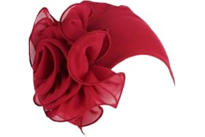 YONKOUNY Chimio Turban pour Femmes Élégant Confortable Chapeau Bonnet Cancer Élastique Headdress Fleur pour La Perte De Cheveux Chimiothérapie