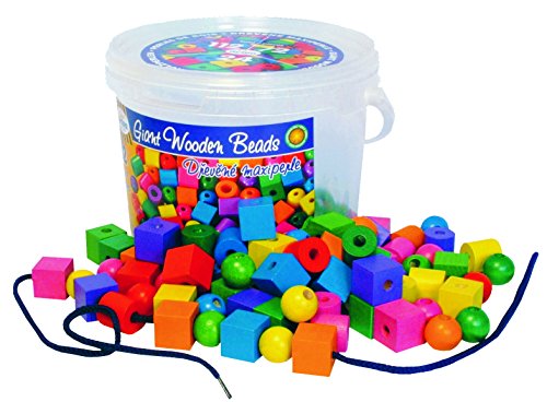 Preisvergleich Produktbild Detoa 12726 Maxi Holzperlen, 112 Stück