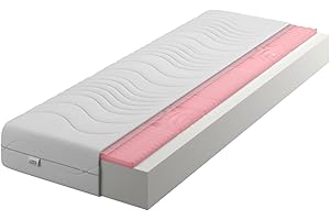 IZER Materac masujący 120 x 190 Visco Memory Foam 7-strefowy materac piankowy H2 H3 16 cm łóżko materac 2 w 1