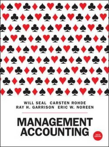 Management Accounting by Will Seal (1-Nov-2014) Paperback