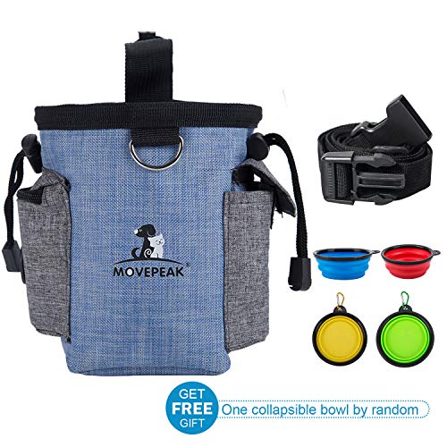 MOVEPEAK - Bolsa de Entrenamiento para Perros  Dispensador de Bolsas Integrado, Perfecto para Transportar Juguetes para Mascotas