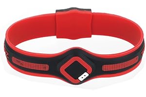 Trion:Z Maxi Loop Magnetic Ion Therapy Wristband for Men & Women Featuring Patented ANSPO Technology (Small, Red)