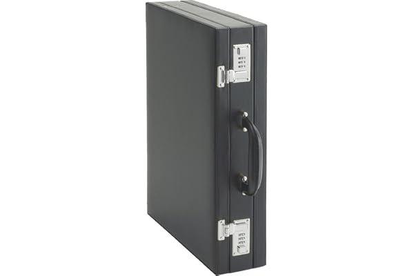 Alassio 92300 - PONTE attachéfodral, tillverkad av konstläder, ca 44,5 x 33 x 10 cm, svart, 1,85 kg