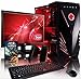 Produktbild VIBOX Warrior Komplett-PC Paket 5 Gaming PC - 3,7GHz AMD Ryzen Quad-Core CPU, RX 460 GPU, leistungsfähig, Desktop Gamer Computer mit 3x Free Games (Destiny 2 & Call of Duty), 22" HD Monitor, Tastatur & Mouse Set (DE QWERTZ), Rot Innenbeleuchtung, lebenslange Garantie* (3,5GHz (3,7GHz Turbo) AMD Ryzen 3-1300X Quad 4-Core Prozessor CPU, MSI AMD Radeon RX 460 2GB Grafikkarte, 32GB DDR4 2133MHz RAM, 2TB Festplatte, 85+ Netzteil, Vibox rotes Gehäuse, Ohne Windows Betriebssystem)