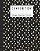 Produktbild Composition: Wide ruled education composition notebook for school and college students and teachers - Black and gold teardrop cover art design