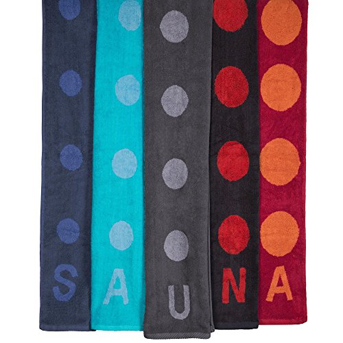 Point Saunatuch / Badetuch | viele Farben wählbar | 80 x 200 cm Baumwolle Frottee Handtuch | aqua-textil 0010681 dunkel-blau - 5