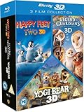 Happy Feet 2 3D/Yogi Bear 3D/Legend Of The Guardians 3D (EN) [BOX] [Blu-ray 3D]+[Blu-ray] (Deutsche Sprache. Deutsche Untertitel) - Brad Pitt