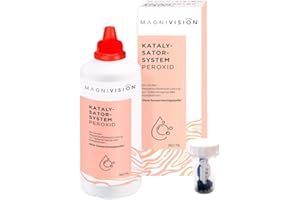 ‎MAGNIVISION MAGNIVISION Katalysatorsystem Peroxidlösung für Kontaktlinsen, 360 ml Peroxid-Lösung für weiche Kontaktlinsen zur täglichen Reinigung und Aufbewahrung, boratfrei & made in Europe