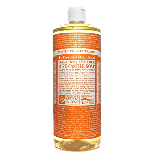Dr Bronner Tea Tree Castile Liquid Soap 1000ml - DRB-0782
