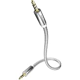 Inakustik Premium MP3 Cable 3.5 mm Jack Male to 3.5 mm Audio Jack 0.5 m White