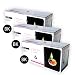 Produktbild Pack 3 x Druckerpatronen Toner schwarz inkpro Modell Q2612 X BK für HP LaserJet Pack 3 x 020. 2500 COPIAS