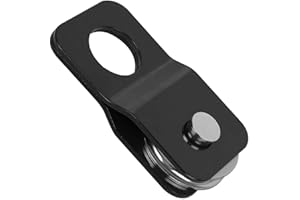 Bohaner Poulie de renvoi en acier pour treuil forestier jusqu'à 4t de charge, roue de direction pour déviation du câble avec parties latérales mobiles, treuil forestier, roue de câble tout-terrain