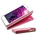 Produktbild Quality Iphone 6plus Ultra-Soft Genuine Hot Pink Leather Flip Case Cover with Two Card Slot for Apple Iphone 6plus by G4GADGET®