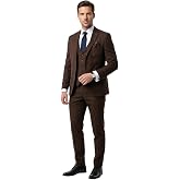 Plus Scorpion Erkek Takım Elbise - 3 Par&ccedil;a Slim Fit Yelekli Set - Likralı Kumaş Tek D&uuml;ğme &Ccedil;ift Yırtma&ccedil;lı Modern Kesim