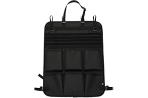 Shanyingquan Car Seat Back Organizer,Tactical MOLLE Universal Vehicle Front Seat Storage Bag with 6 Storage Pouch