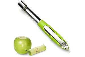 DWFEYOI Togli Torsolo Mela, Levatorsolo per Mele e Pere, in Acciaio Inox per Alimenti, Leva Torsoli Frutta e Verdura con Impugnatura in ABS, con Lama Seghettata, per la Cucina