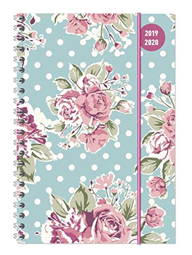 Collegetimer Roses 2019/2020 - Rosen - Schülerkalender A5 (15 x 21) - Ringbindung - Weekly - 224 Seiten - Terminplaner
