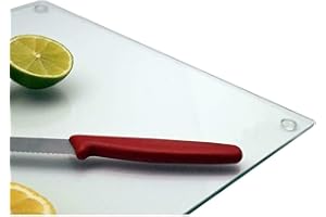 Biznest Extra Large Completely Clear & Flat Float Glass Worktop Saver - 50Cm X 40Cm