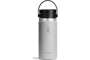 Hydro Flask - Coffee Flask 473 ml (16 oz) - Café - Acier Inoxydable - Isolation à double paroi - Bouchon pour Siroter Antifuite - Birch