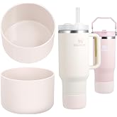 Onlymory Stanley Cup i&ccedil;in Silikon &Ccedil;izme 20-40 oz, Stanley 20 oz i&ccedil;in Bardak Alt Kapak 20oz 30oz IceFlow Şişeleri, Hidroflask 