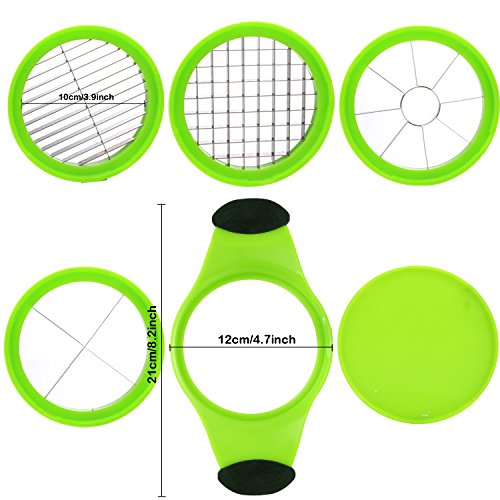Homdox 3630 Multifunktions- Apfelteiler mit vier Edelstahlklinge - 7