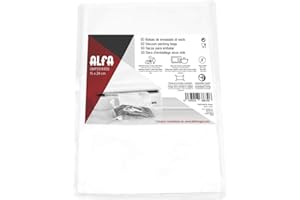 Alfa 0MP2514300 Bolsas para vacío, Plastic, blanco, 15 x 24 cm