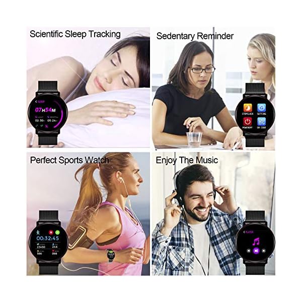 Smart Watch, Fitness Tracker, Activity Tracker, Support Calling, Notification, Sleep/Heart Rate Monitor,Blood Pressure, Remote Shot/Stopwatch/Anti-Lost Compatible with Android and IOS. – Bild 3