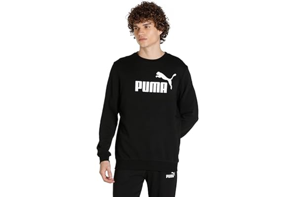 Puma ESS Logo Crew Sweat FL Big Logo, Sweatshirt Homme