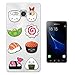 Produktbild C0299 - Cool Cute Fun Sushi Doodle Maki California Roll Food Lover Kawaii Design Samsung Galaxy J3 Pro 5.0" - 2016 Fashion Trend Silikon Hülle Schutzhülle Schutzcase Gel Rubber Silicone Hülle