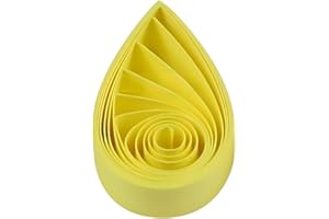 ODETOJOY Giallo Paper quilling Carta 3mm lunghezza Paper quilling 120gr DIY decorazione regalo di carta per origami strisce quilling larghezza 54cm