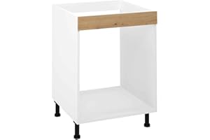 HOGAR24 ES - Mueble Bajo para Horno Color Roble Albar, Medidas: 85 x 60 x 58 cm