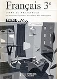 Image de Français 3e : Livre du professeur