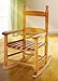 Natural wooden children's rocking chair