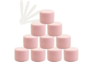 TIANZD 12 Pezzo 20 ml Barattoli in Plastica Rosa Contenitori Barattolo Vuoto Barattoli Piccoli con Coperchio Barattoli Cosmetico Contenitore per Prodotti di Cosmetica