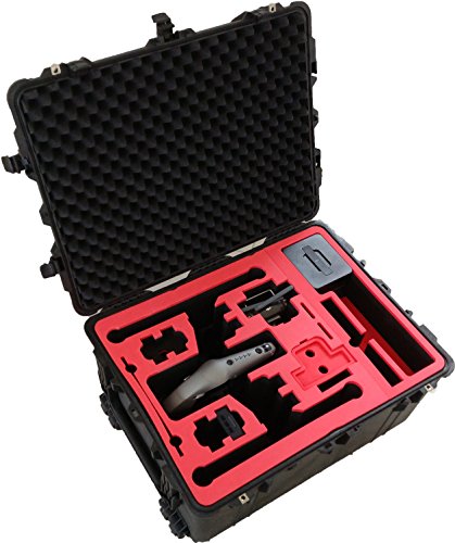 Professioneller Transportkoffer fr DJI Inspire 2 - Landing Mode - Platz fuer X4S/X5S - 20 Batterien, Objektive, Deckel im Peli 1630 Koffer von MC-CASES