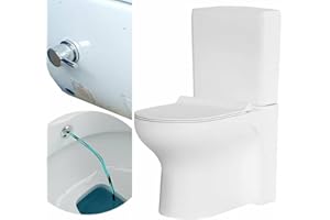 EKERSHOP VENÜS NANO Spülrandlos STAND Dusch Taharet Wc integr. Ventil mit Absenkautomatik Deckel, Keramik Spülkasten mit Bien Spülkasten Einsatz