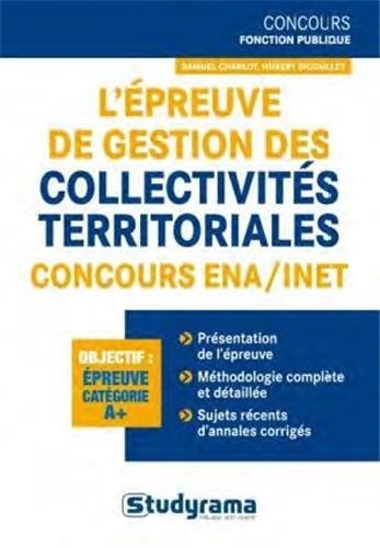 Télécharger L'épreuve de gestion des collectivites territoriales Gratuit