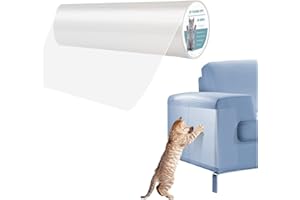Pidsen Protezione Antigraffio per Gatti, 30CM*5M Protezione Divano Graffi Gatto, Nano Adesivo Pellicola Antigraffio Porta, Divano Gatti Graffi Protezioni, Protezione Graffi Gatto per Divano e Mobili