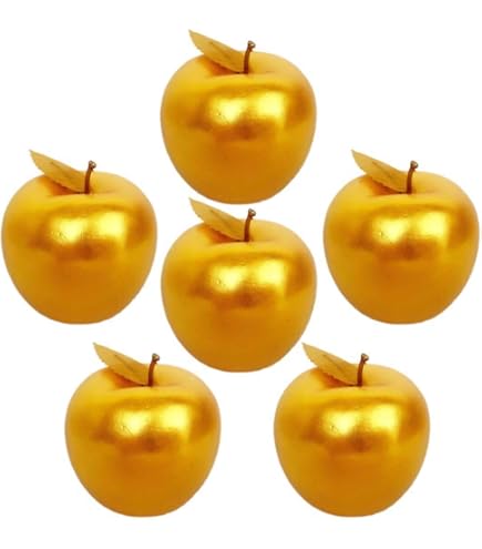 Gresorth 6 Pcs Kunstfruit Groen & Rood Appel Decoratieve Nep Fruit Woonaccessoires Partij Feestdag Accessoires Model