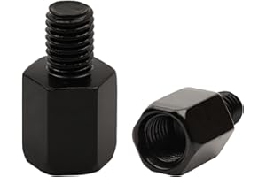 AMZSKU M10 Filetage à Droite vers M8 Filetage à Droite Adaptateur de Miroir de Moto Scooter (2 pièces)