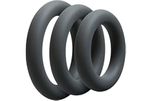 Doc Johnson Optimal 3 C-Ring Set grueso - Gris, 1 pieza
