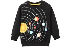 EULLA Niños dinosaurio Jumper Sudaderas manga larga camiseta cuello redondo suéter niño ropa de algodón Tops edad 1-7 años