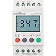 amiciSmart Three Phase Adjustable 300-500V Over/Under Voltage Phase balance Protection Relay with LCD Display and Din Rail Mount