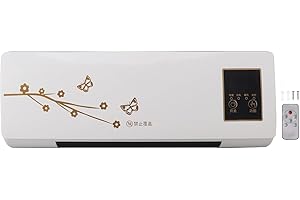 PYHODI Mini Macchina Elettrica Portatile per Raffreddamento e Riscaldamento, Condizionatore d'Aria a Parete con Telecomando Timer, Riscaldamento Rapido, Risparmio Energetico
